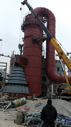 石灰石分仓吊装